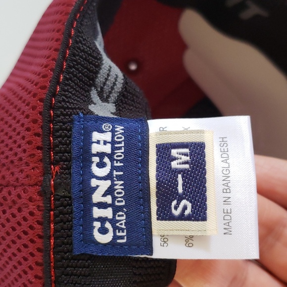 Burgundy Cinch Hat Cinch Cap Western Hat Cowboy Hat Rodeo Hat Farm Hat Ranch Hat - Picture 8 of 10